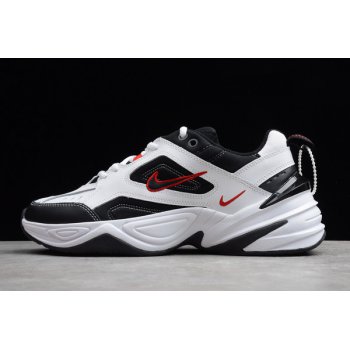 2019 Nike M2K Tekno White Black-University Red AV4789-104 Shoes